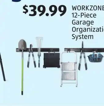 Aldi WORKZONE 12-Piece Garage Organization System offer