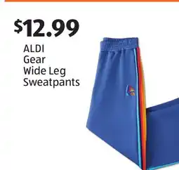 Aldi ALDI Gear Wide Leg Sweatpants offer