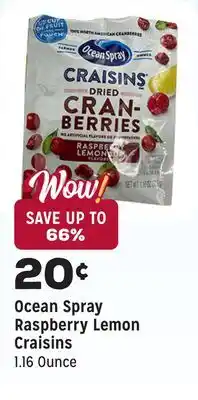 Grocery Outlet Raspberry Lemon Craisins offer