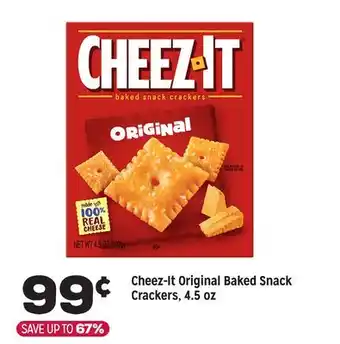 Grocery Outlet Cheez-It Original Baked Snack Crackers, 4.5 oz offer