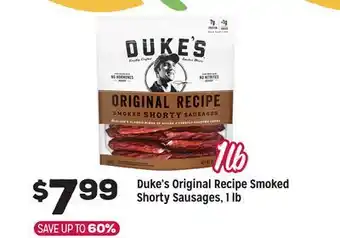 Grocery Outlet Duke's Original Recipe Smoked Shorty Sausages offer