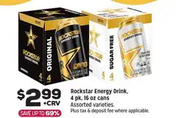 Grocery Outlet Rockstar Energy Drink offer