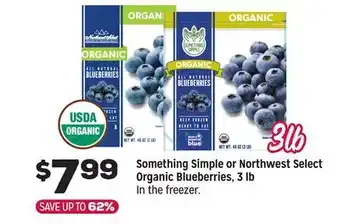 Grocery Outlet Something Simple or Northwest Select Organic Blueberries 3 lb offer