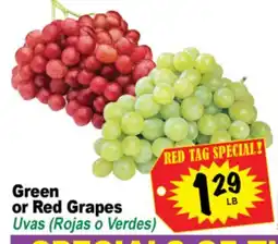 Superior Grocers Green or Red Grapes offer