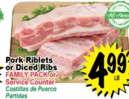 Superior Grocers Pork Riblets or Diced Ribs offer