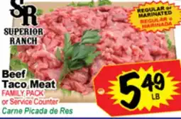 Superior Grocers Beef Taco Meat offer