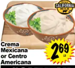 Superior Grocers Crema Mexicana or Centro Americana offer