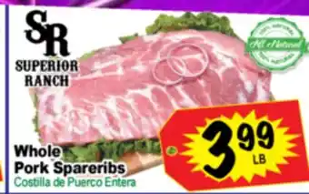 Superior Grocers Whole Pork Spareribs offer