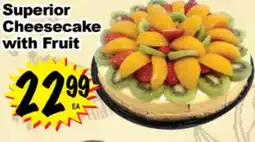 Superior Grocers Superior Cheesecake with Fruit offer