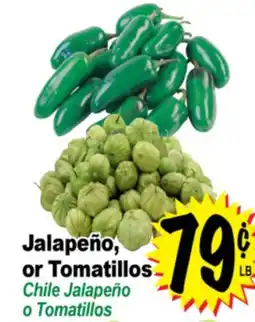 Superior Grocers Jalapeño, or Tomatillos offer