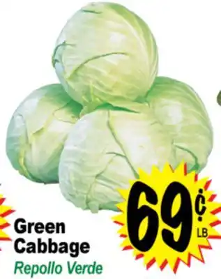 Superior Grocers Green Cabbage offer