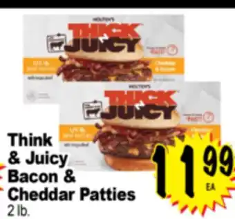 Superior Grocers Think & Juicy Bacon & Cheddar Patties offer