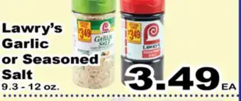 Superior Grocers Lawry's Garlic or Seasoned Salt offer