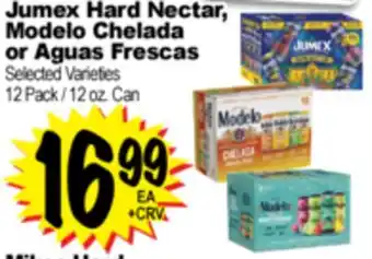 Superior Grocers Jumex Hard Nectar, Modelo Chelada or Aguas Frescas offer