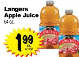 Superior Grocers Langers Apple Juice offer