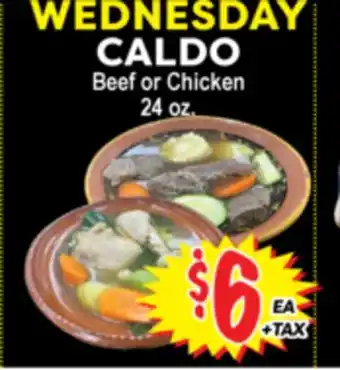 Superior Grocers CALDO Beef or Chicken offer