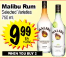 Superior Grocers Malibu Rum offer