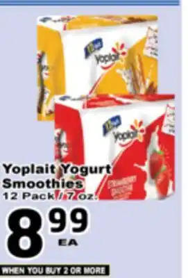 Superior Grocers Yoplait Yogurt Smoothies offer