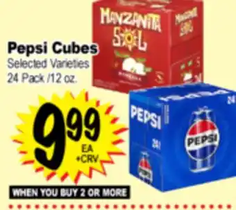 Superior Grocers Pepsi Cubes offer