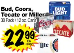 Superior Grocers Bud, Coors, Tecate or Miller offer