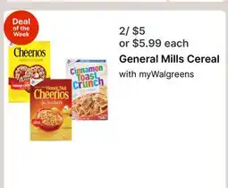 Walgreens General Mills Cereal offer