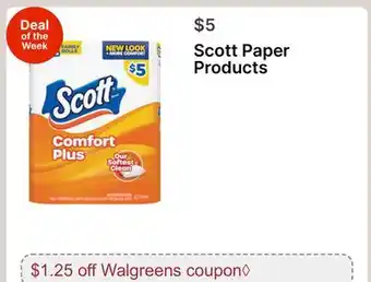 Walgreens Scott Paper Products offer