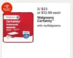 Walgreens Walgreens Certainty offer