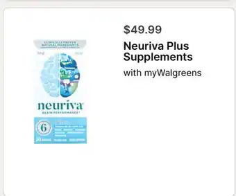 Walgreens Neuriva Plus Supplements offer