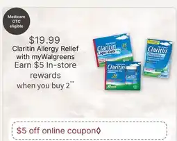 Walgreens Claritin Allergy Relief offer