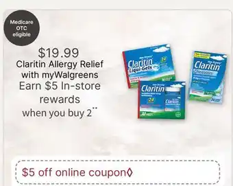 Walgreens Claritin Allergy Relief offer