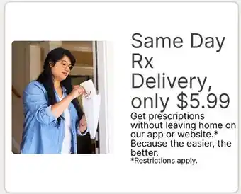 Walgreens Same Day Rx Delivery offer