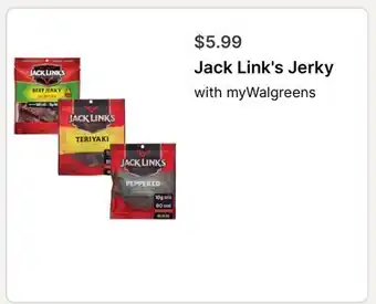 Walgreens Jack Link's Jerky offer