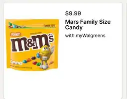 Walgreens Mars Family Size Candy offer