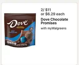 Walgreens Dove Chocolate Promises offer