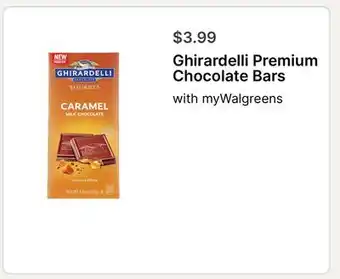 Walgreens Ghirardelli Premium Chocolate Bars offer