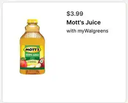 Walgreens Mott's Juice offer