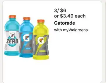 Walgreens Gatorade offer