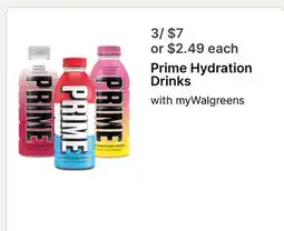 Walgreens Prime Hydration Drinks offer