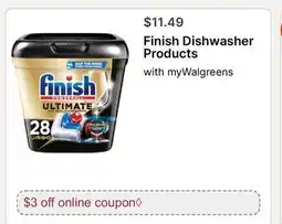 Walgreens Finish Dishwasher Products offer