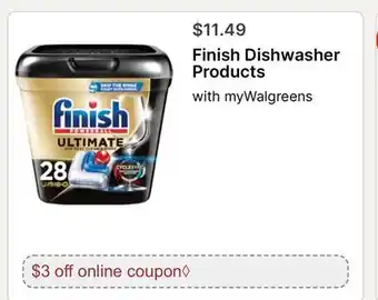 Walgreens Finish Dishwasher Products offer