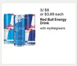 Walgreens Red Bull Energy Drink offer