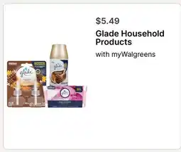 Walgreens Glade Household Products offer