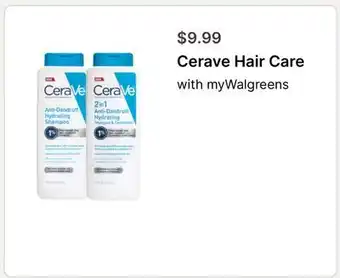 Walgreens Cerave Hair Care offer