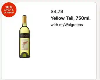 Walgreens Yellow Tail offer