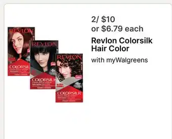 Walgreens Revlon Colorsilk Hair Color offer