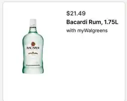 Walgreens Bacardi Rum offer