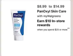 Walgreens PanOxyl Skin Care offer