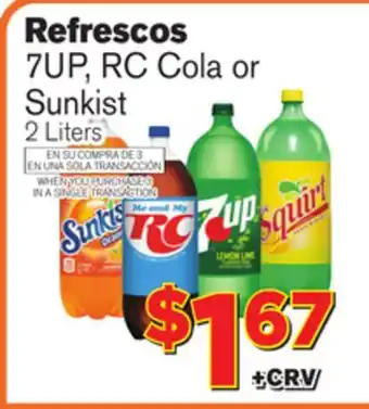 El Super Fresh 7UP, RC Cola or Sunkist offer