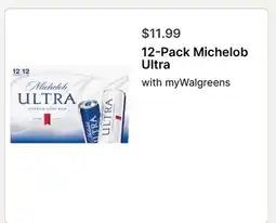 Walgreens 12-Pack Michelob Ultras offer