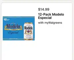 Walgreens 12-Pack Modelo Especial offer